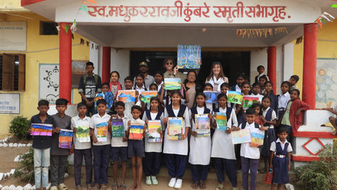 Day 4 - Gond school visit and art workshops