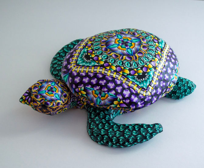 commissioned clay stash turtle