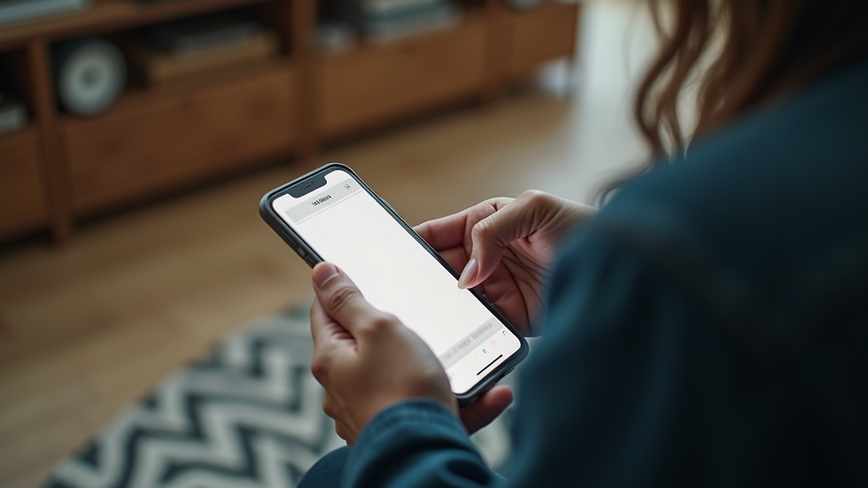 High angle view of a phone downloading language pack