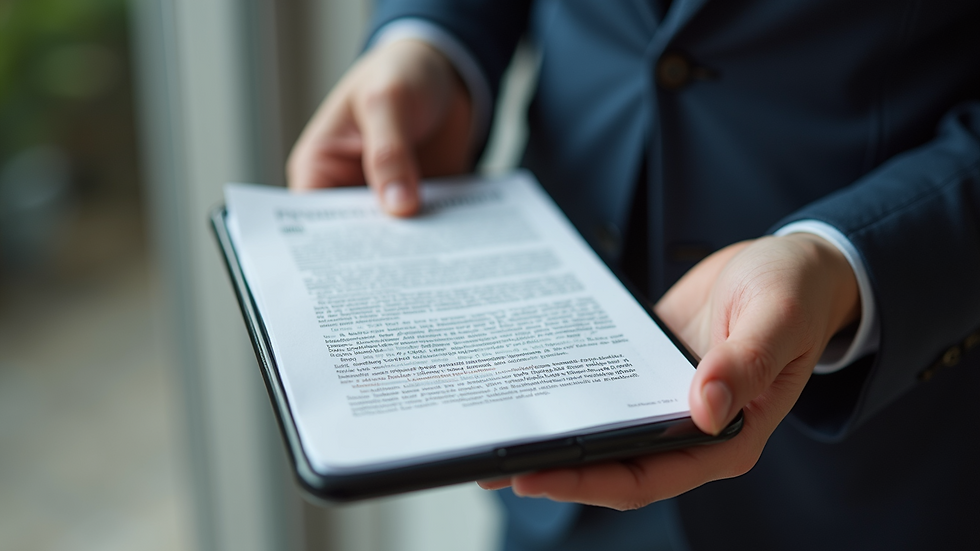 high angle view of a smartphone scanning a document