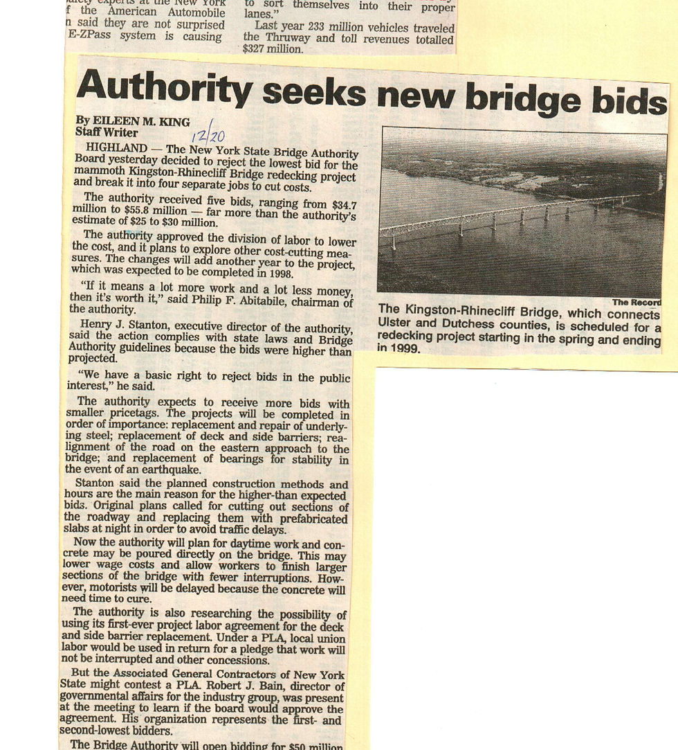Authority seeks new bridge bids