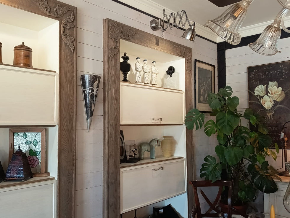 Miniatura: Libreria con cornice in legno - stile Etnico Vintage