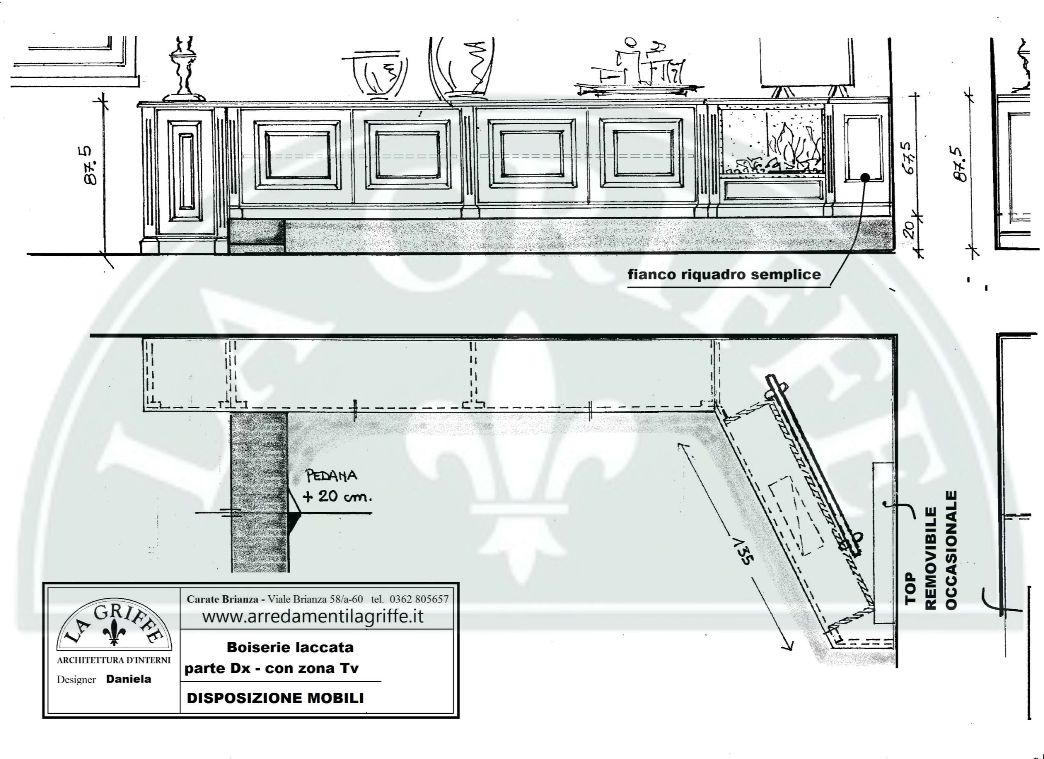 Progettazione boiserie su misura