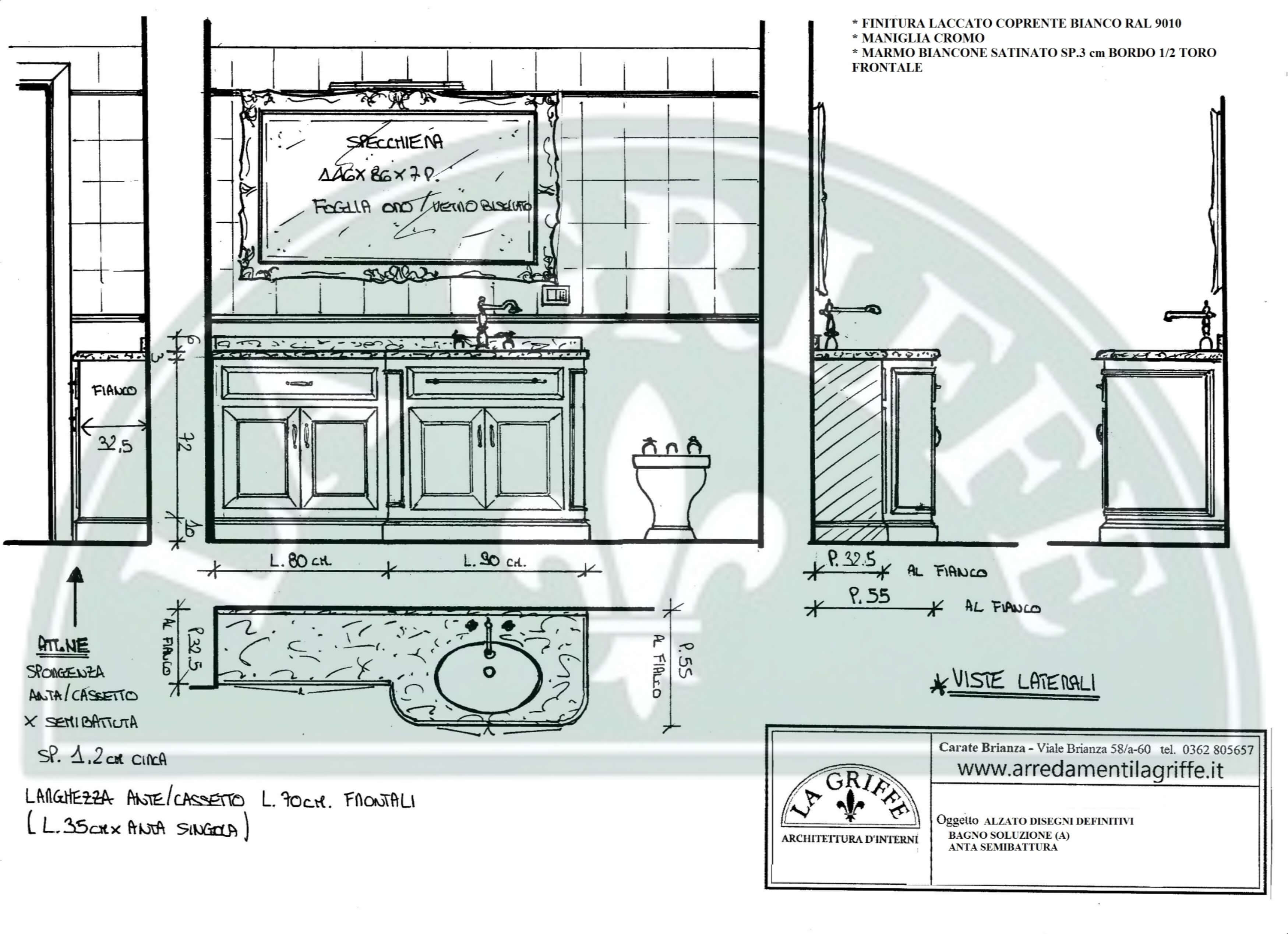 Progettazione arredo mobili bagno