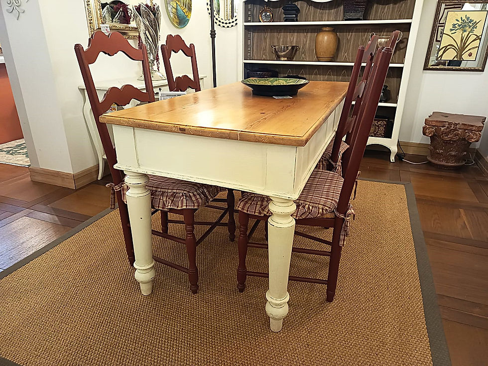 Tavolo fisso rettangolare  in stile Vintage - prodotto artigianale