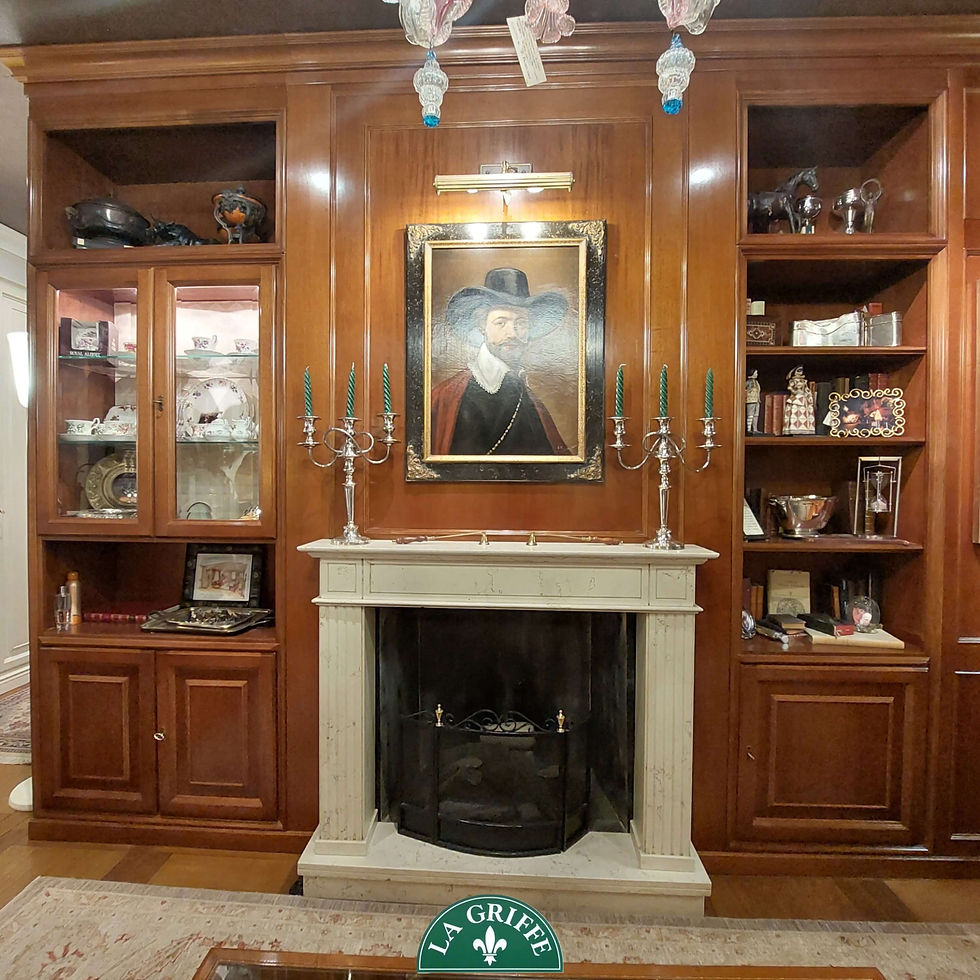 Miniatura: Boiserie a parete in stile americano - artigianale