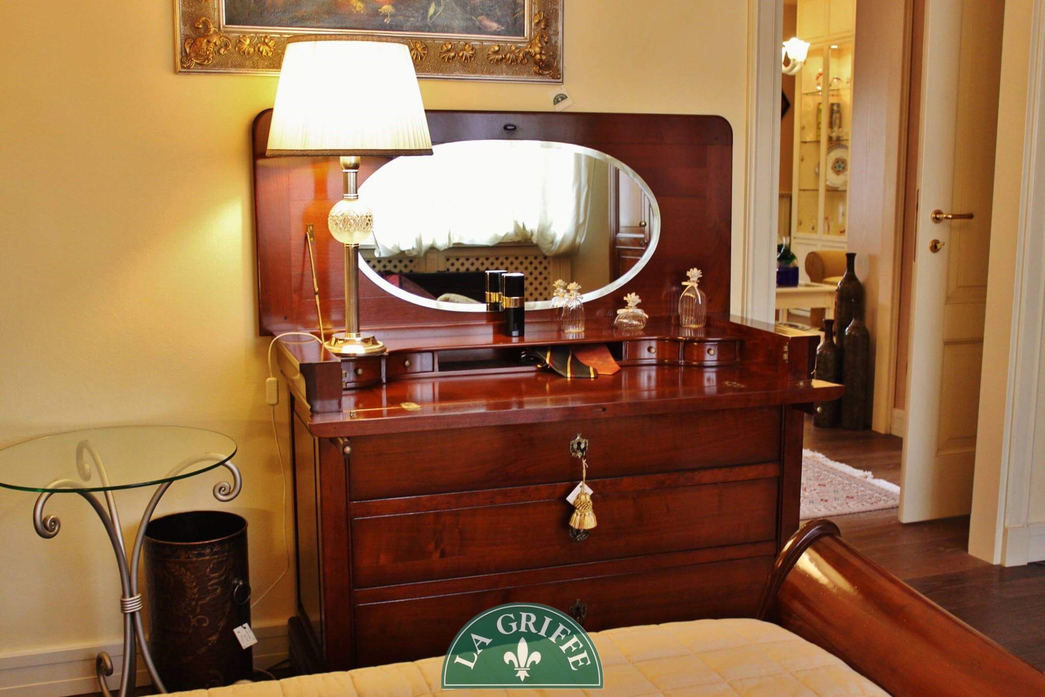 comò coiffeuse con specchio classico