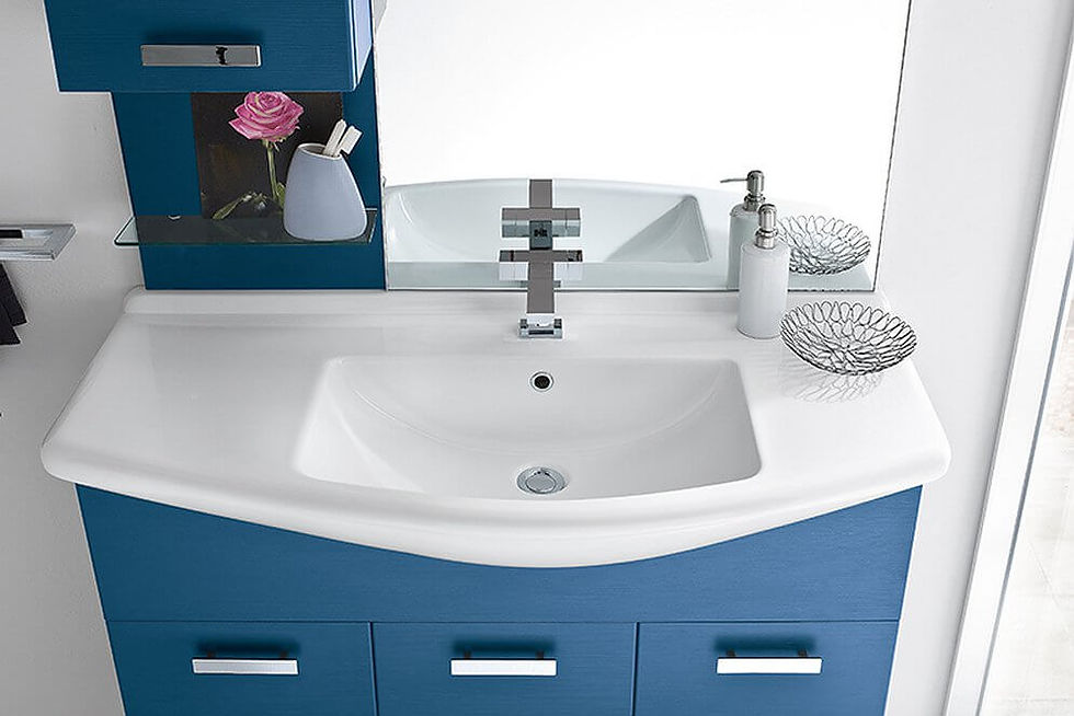 Lavabo consolle vari materiali - Compab arredo bagno