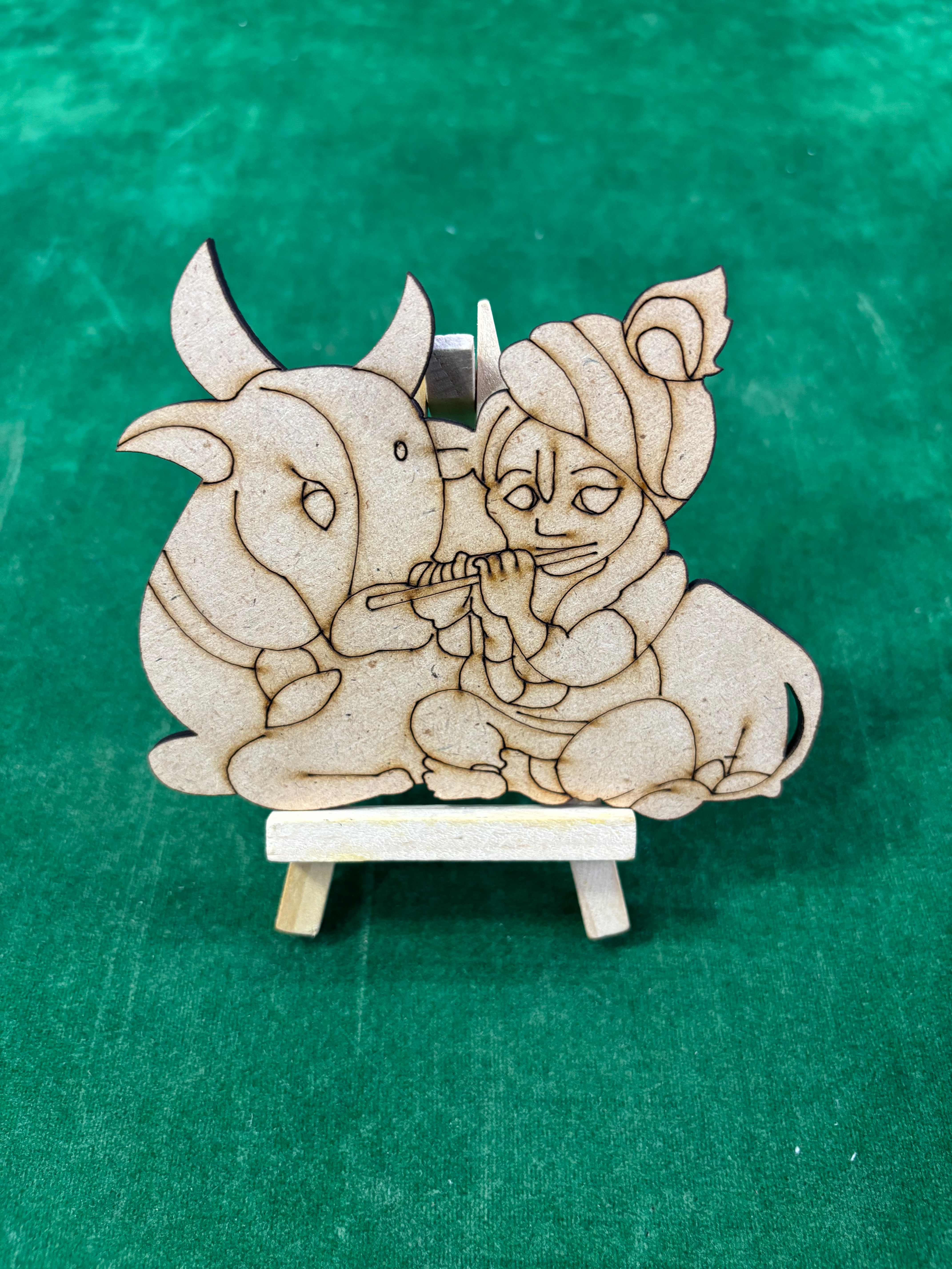MDF Cutout + Easel  (Krishna 002)