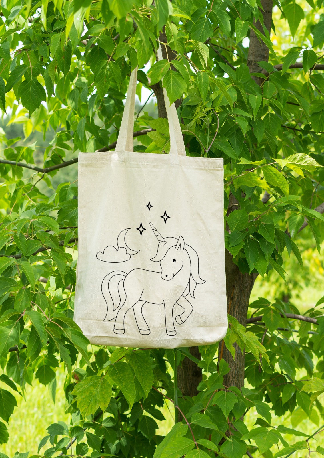 Tote Bag with ZIP (Unicorn)