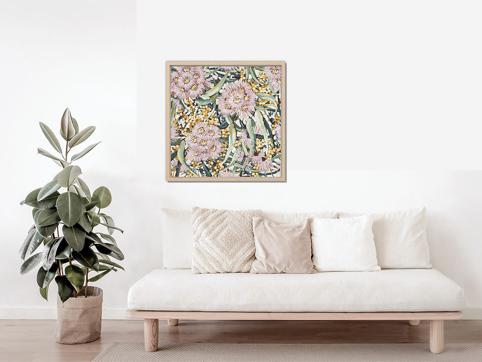 Thumbnail: 'BEHIND THE HOUSE WHERE WE GREW UP' framed canvas print