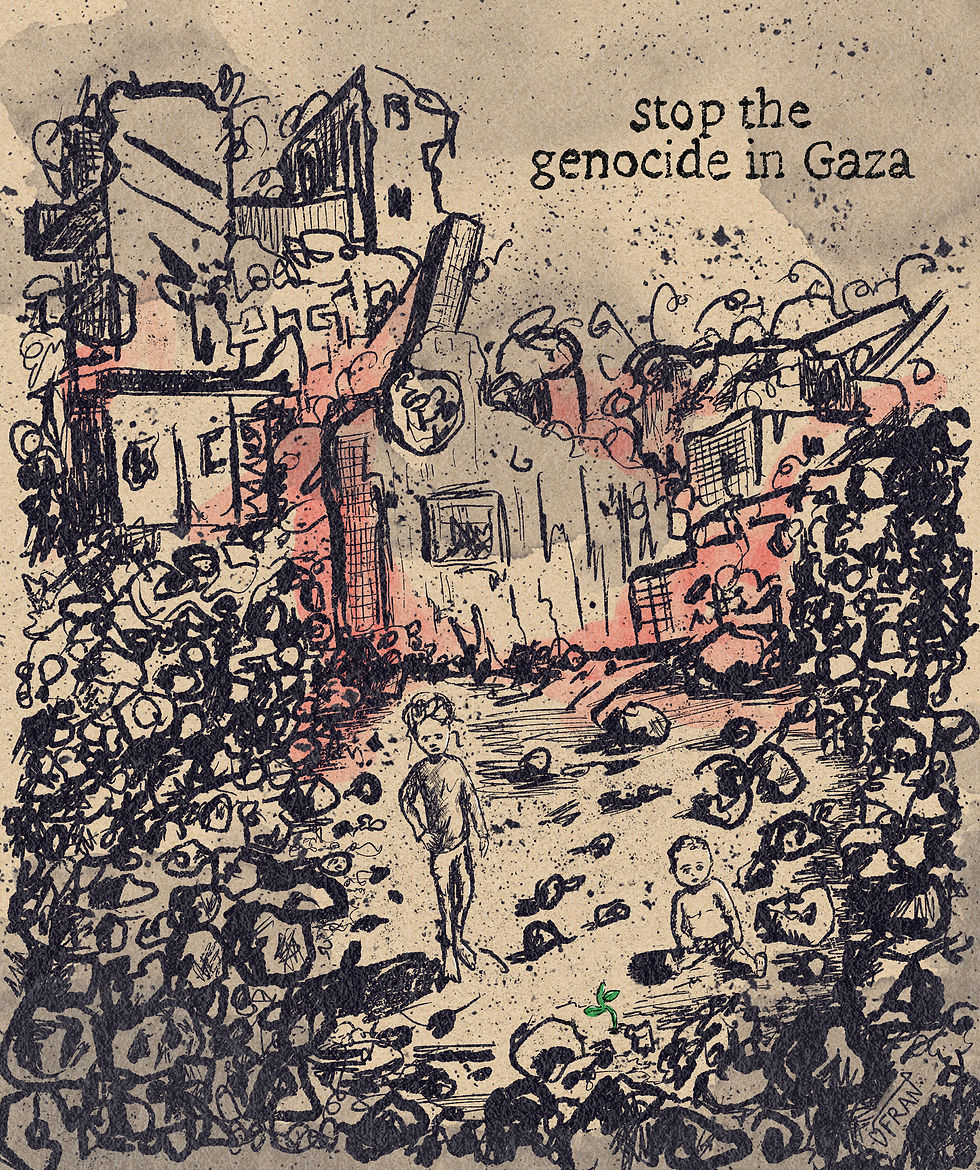 Stop the Genocide in Gaza by Frances Marcellin
