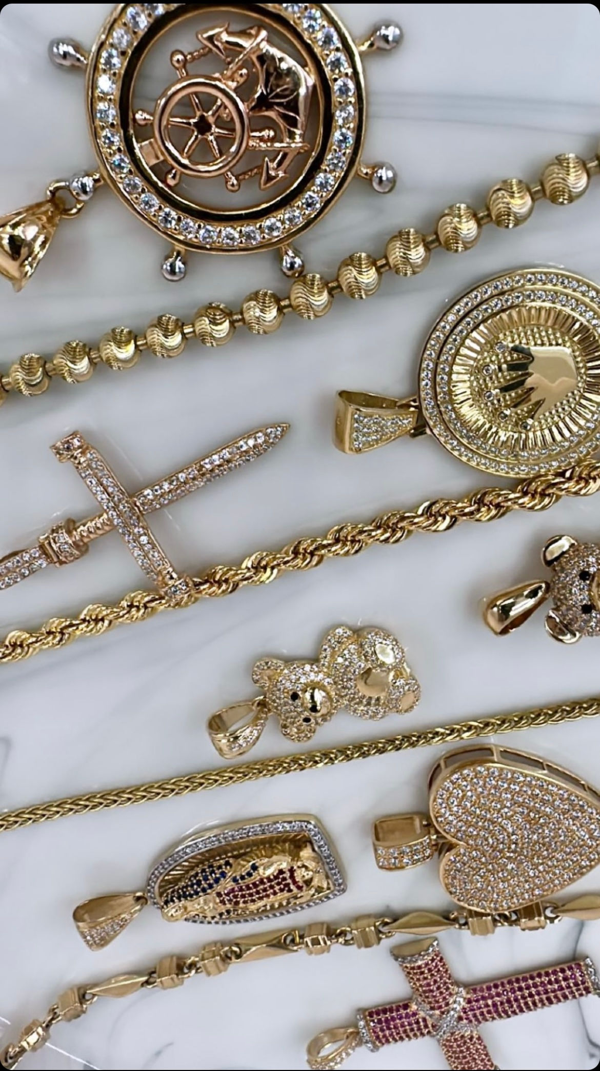 Cadenas italianas Dijes italianos