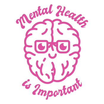 Mental Health is Important Badge PNG Design