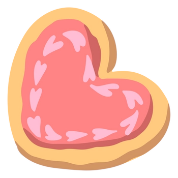 Heart cookie clipart