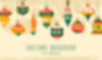 Stunning background design showcasing festive Christmas ornaments suspended from above. I