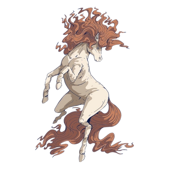 Detailed and realistic illustration of a majestic horse