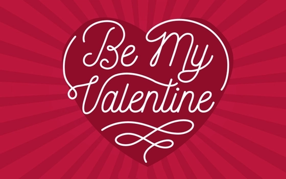 Be my valentine heart