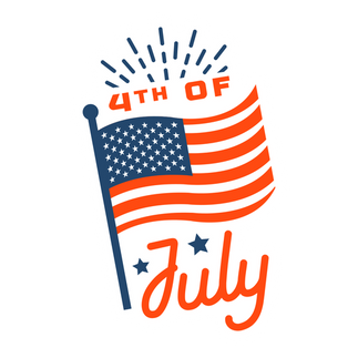 "4th of July American Flag Flat PNG Design." This eye-catching illustration captures the patriotic spirit with a flat design of the American flag, perfect for any 4th of July-themed project.