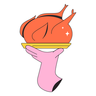 Turkey Cartoon Thanksgiving PNG