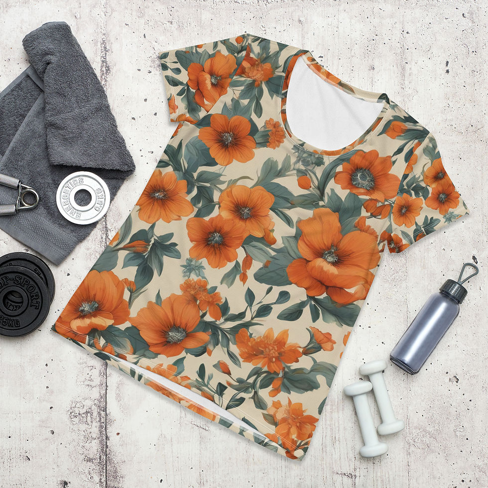 Thumbnail: Orange blossom  Women's Athletic T-shirt