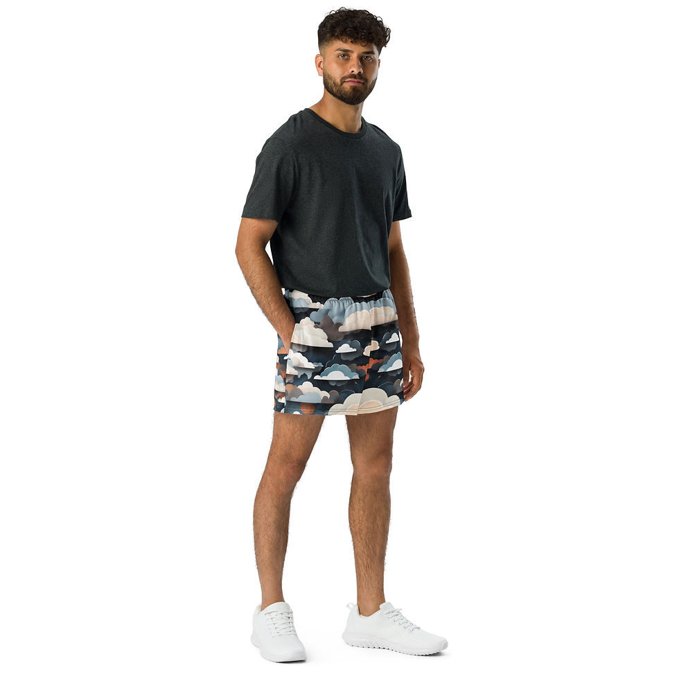Thumbnail: Storm clouds Unisex Athletic Shorts