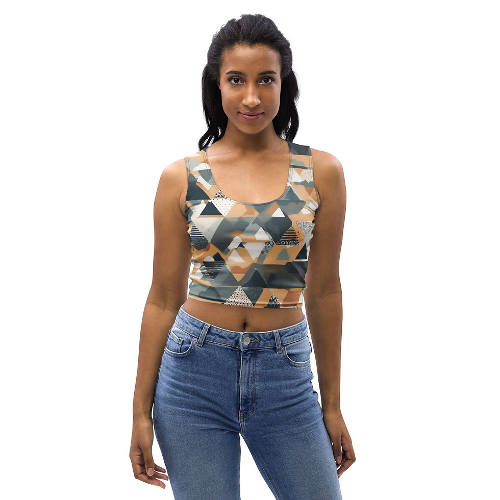 Thumbnail: Mountains geo Crop Top