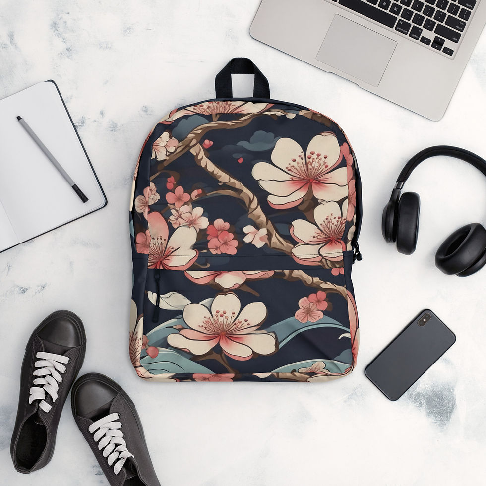 Thumbnail: Pink flower Backpack