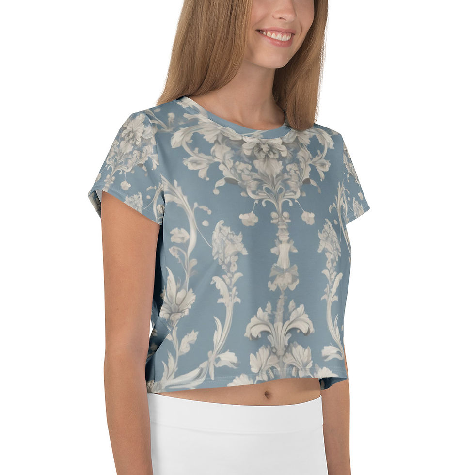 Thumbnail: French damask Crop Tee