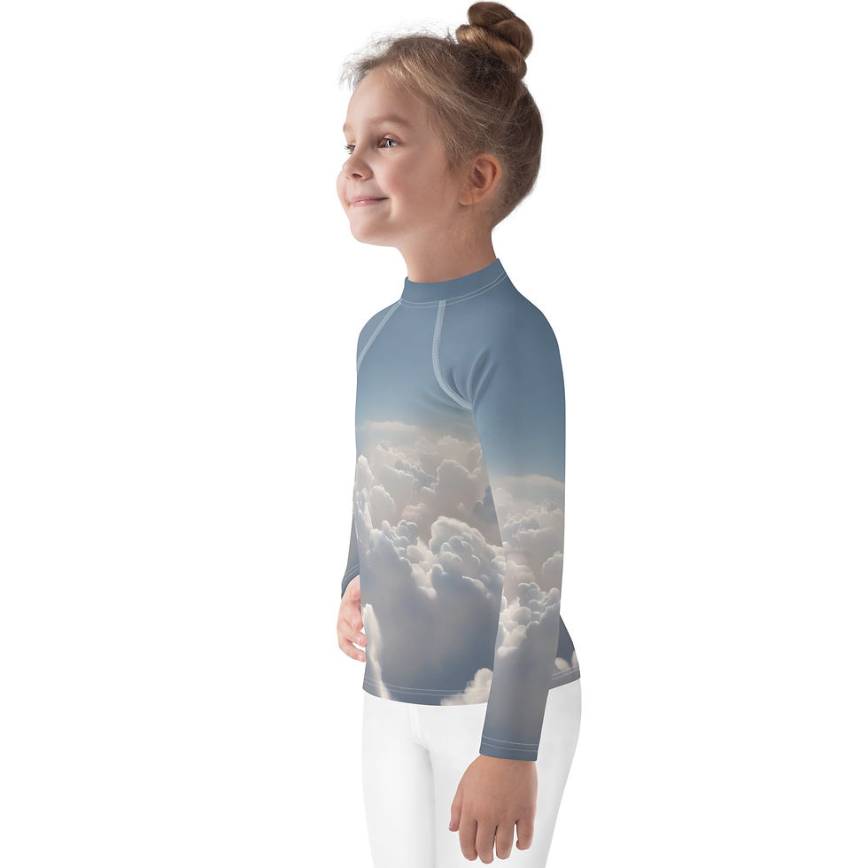 Thumbnail: Up Up and Away Kids Rash Guard