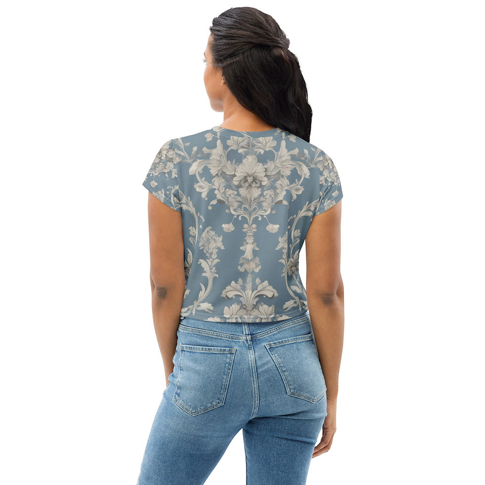 Thumbnail: French damask Crop Tee