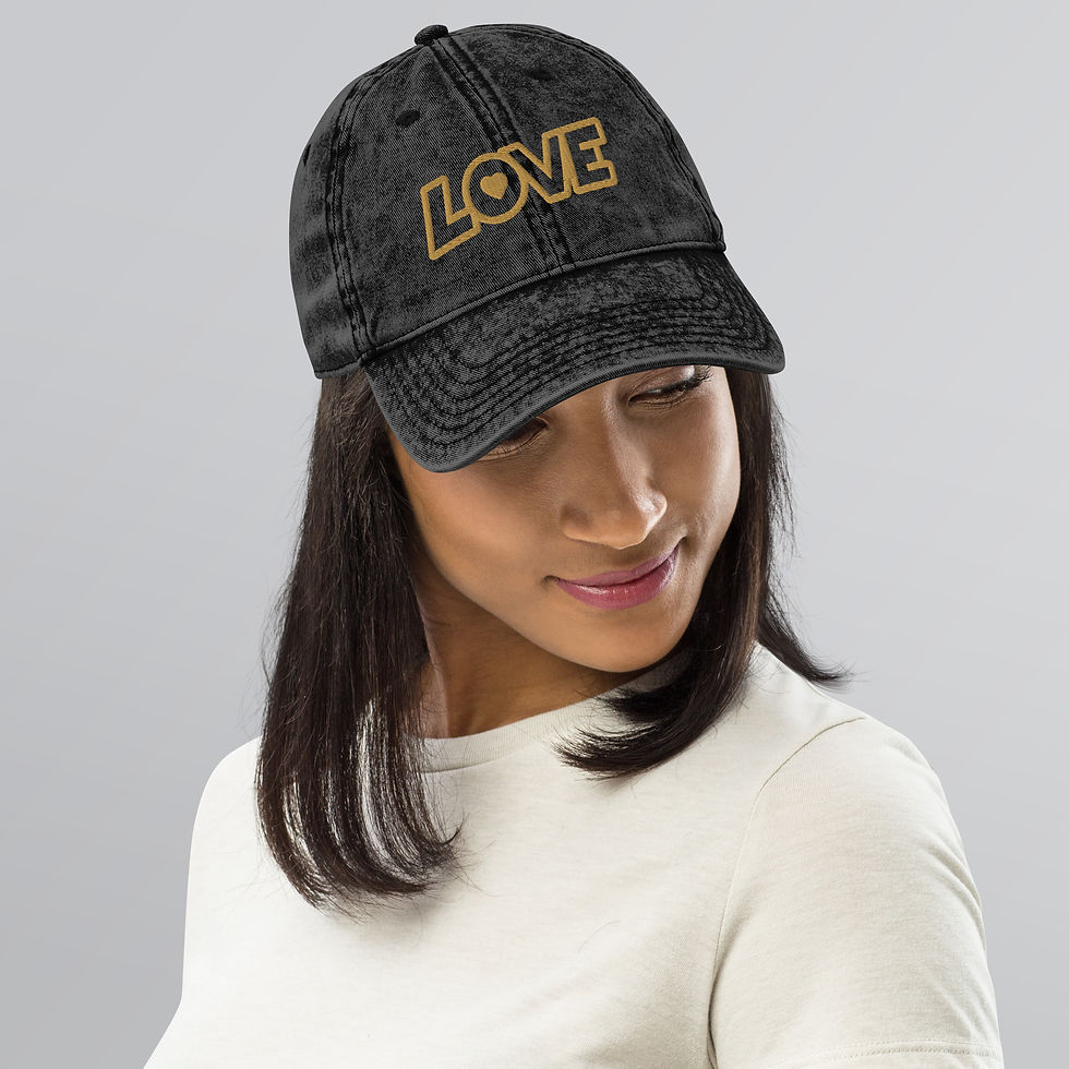 Thumbnail: Love Vintage Cotton Twill Cap