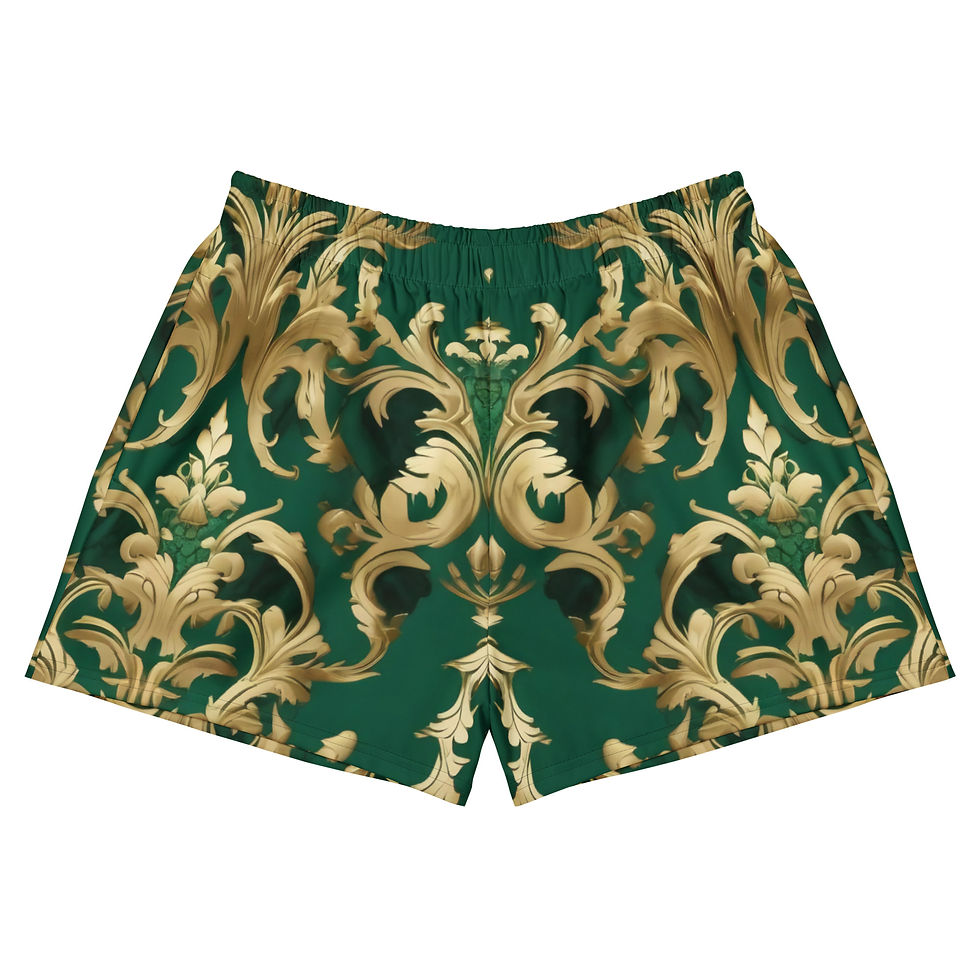 Thumbnail: Green Royalty Unisex Athletic Shorts