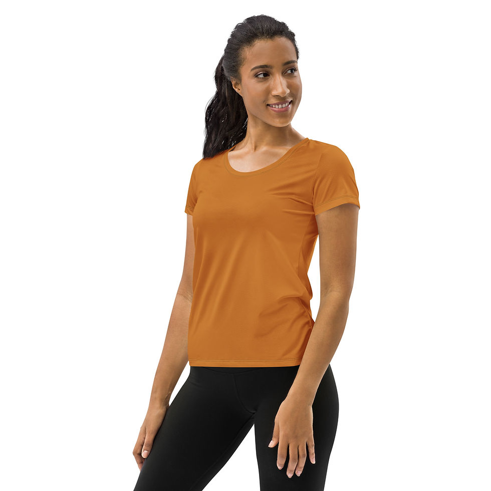 Thumbnail: Burnt Orange Women's athletic t-shirt