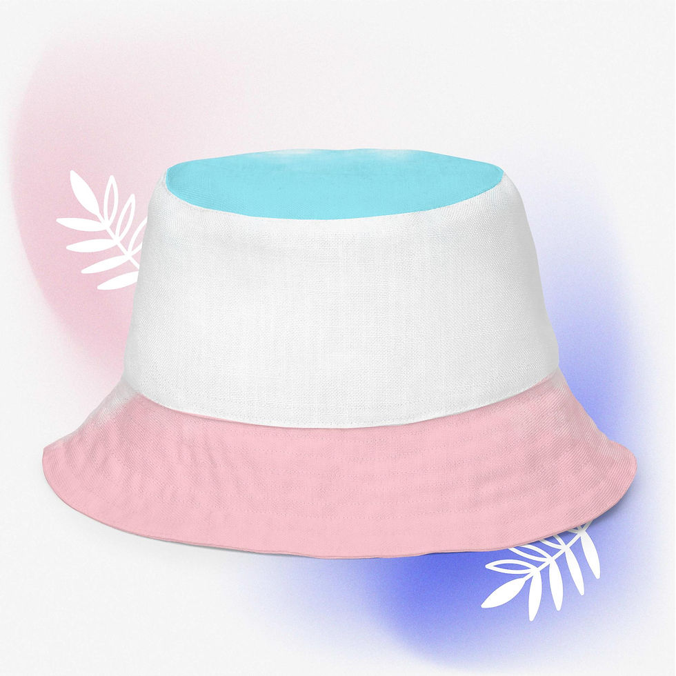Thumbnail: Shining love heart Reversible bucket hat
