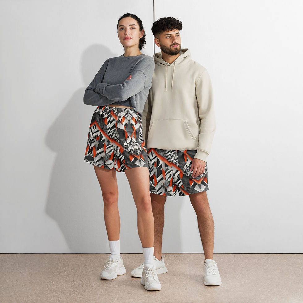 Thumbnail: Robotic Heat Wave Unisex Athletic Long Shorts