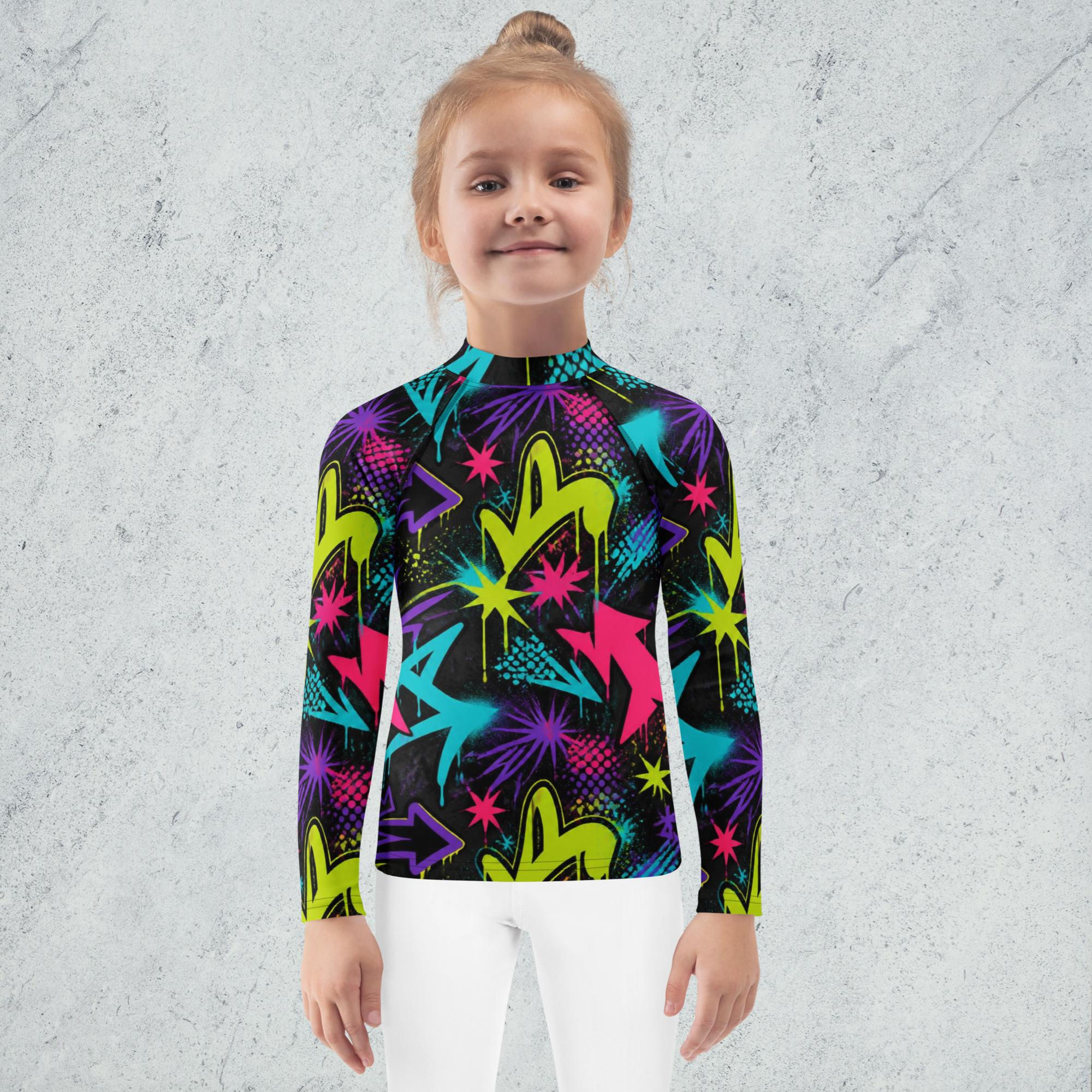 Colour Blast Graffiti i Kids Rash Guard