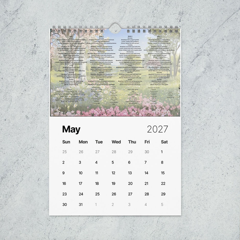 Thumbnail: Meal Planner Wall calendar (2027)