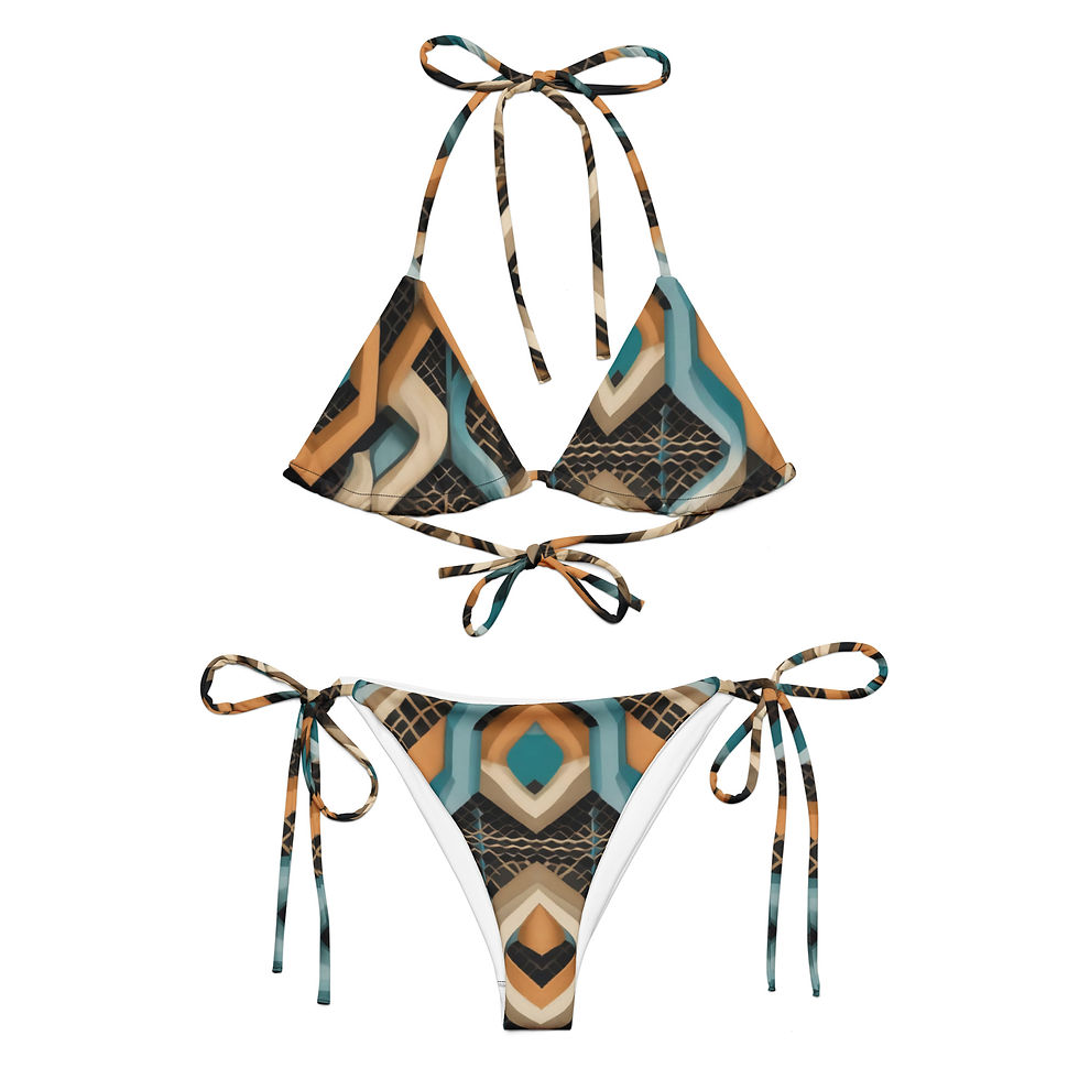 Abstract string bikini