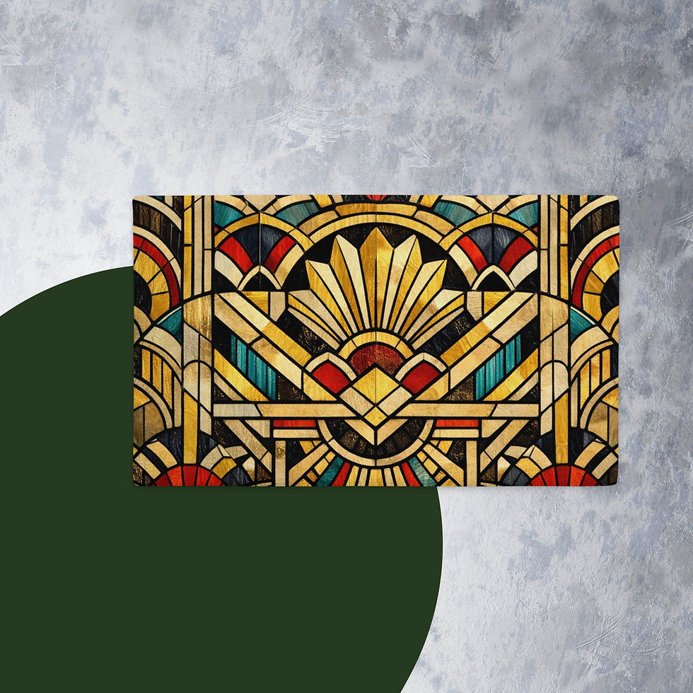 Thumbnail: Art Deco Gold Premium Pillow Case
