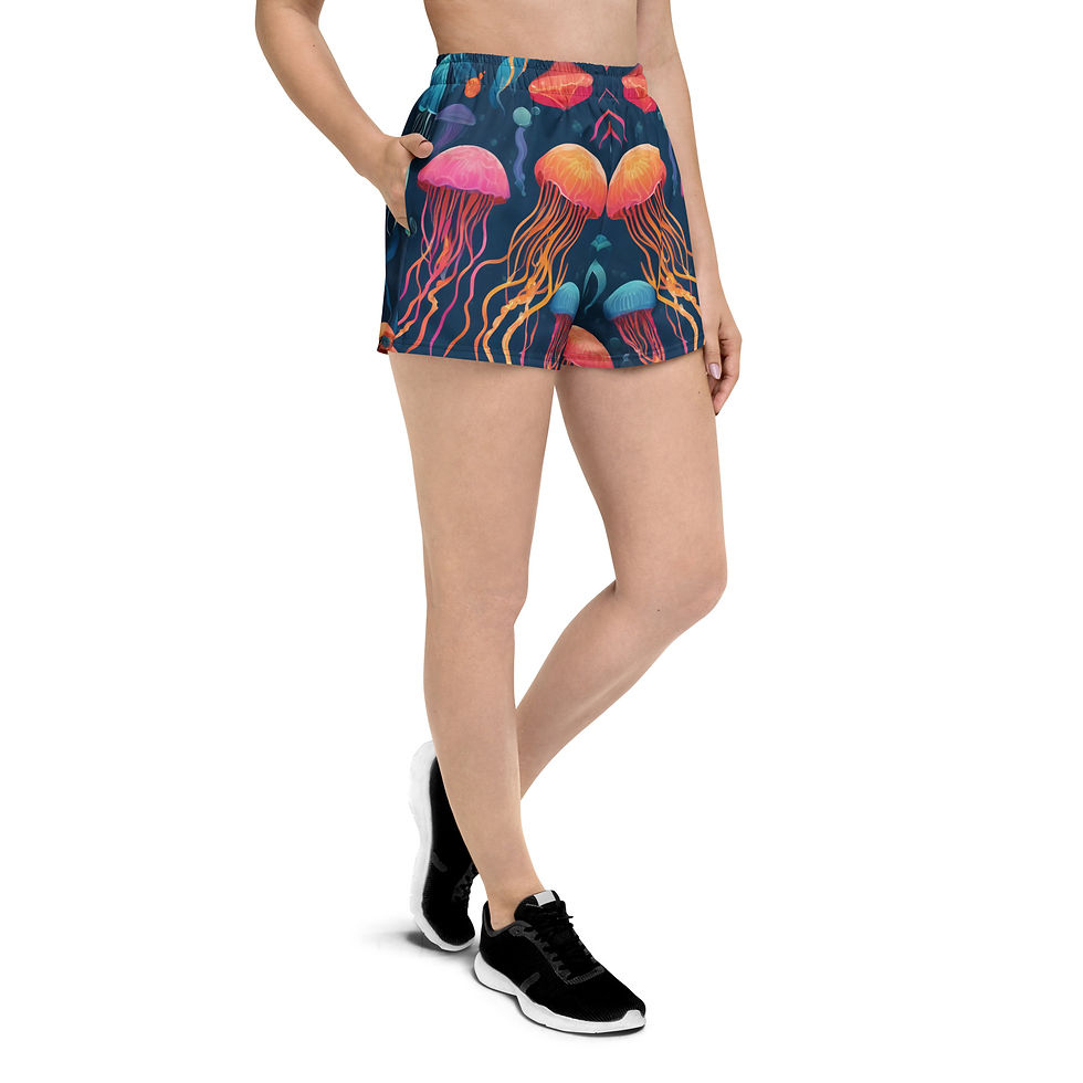 Thumbnail: Jellyfish Unisex Athletic Shorts