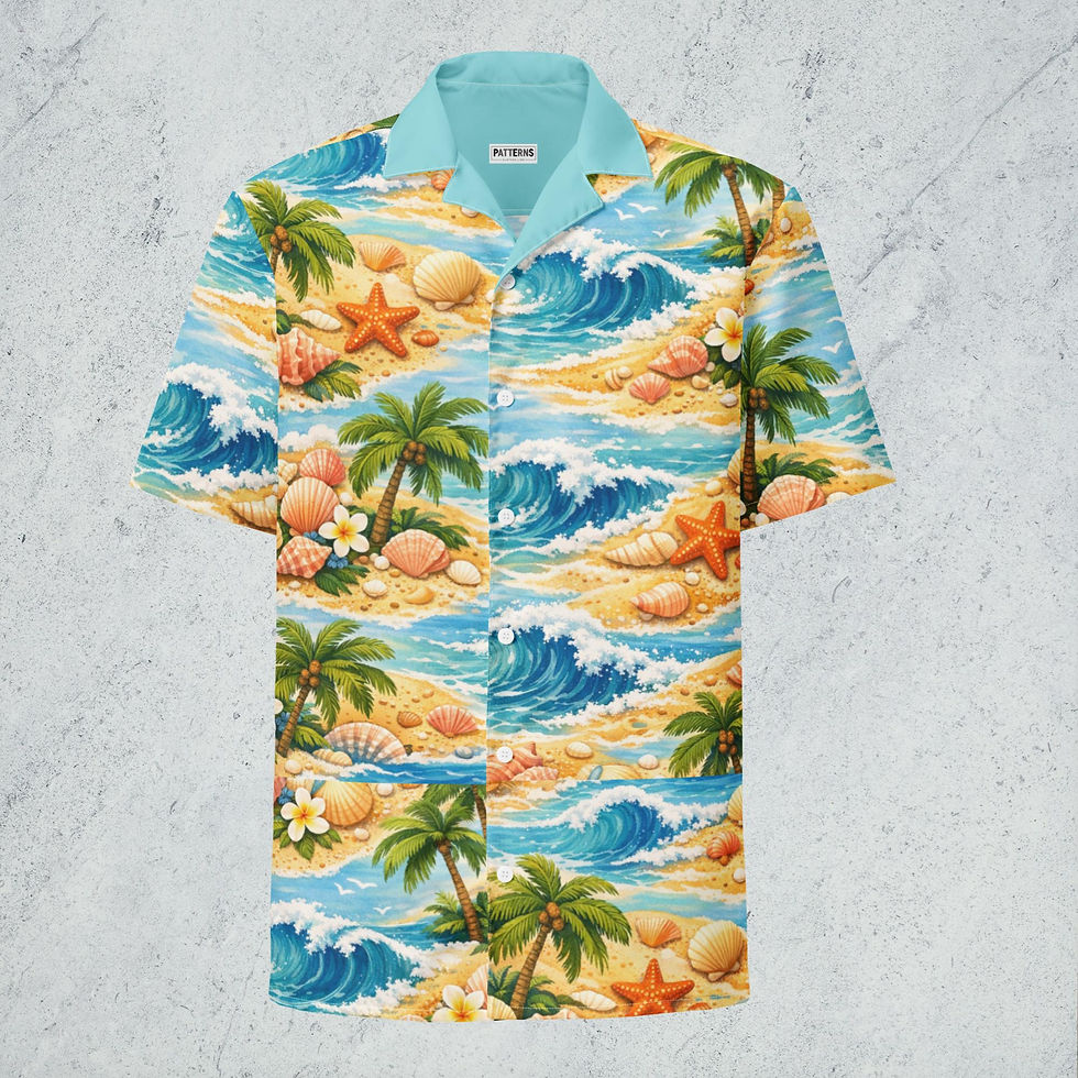 Thumbnail: Sea Side Unisex button shirt