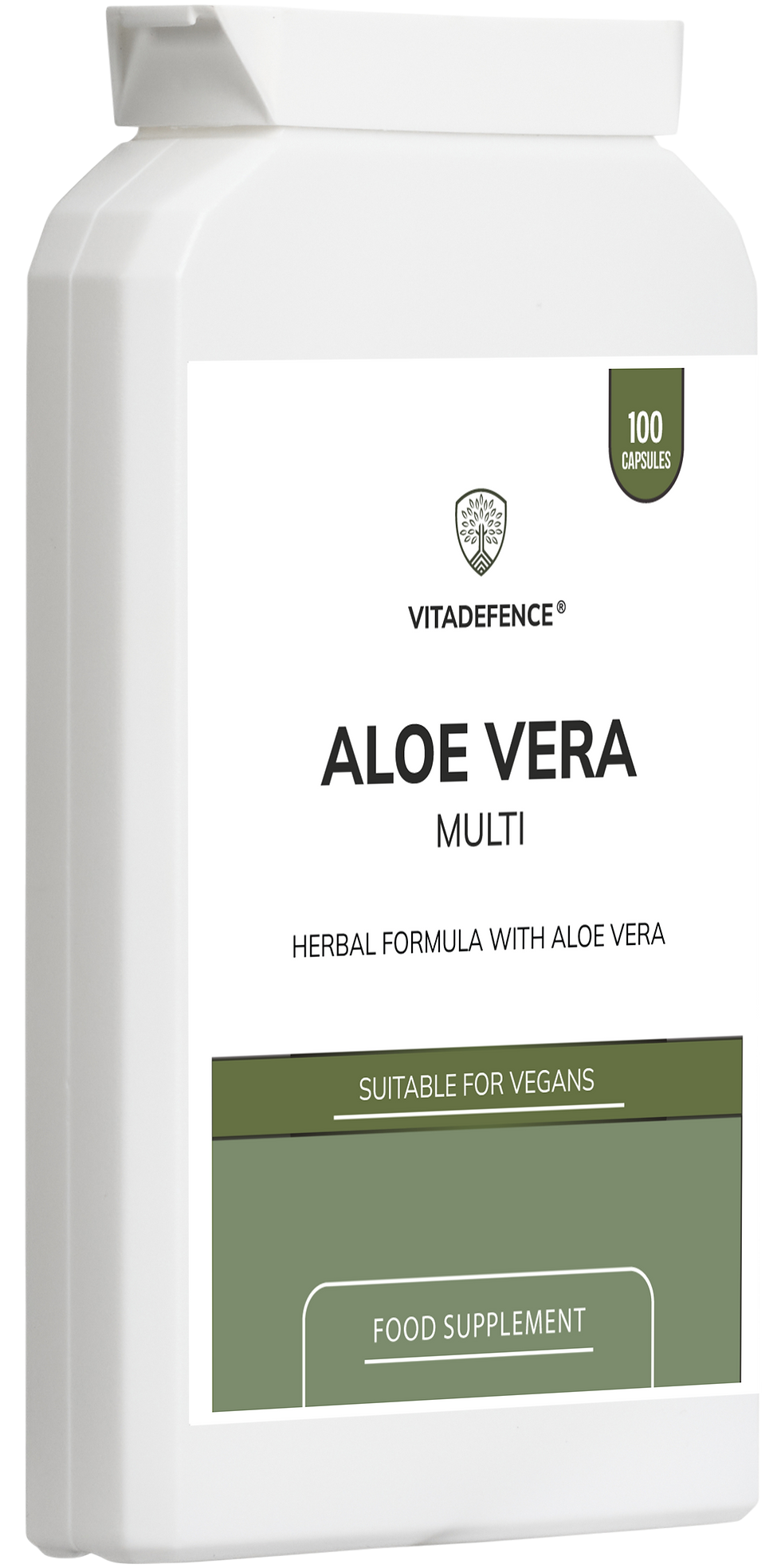 Thumbnail: Aloe Vera Capsules | With Rhubarb, Fennel, Ginger & Botanicals – 100 Vegan Capsu