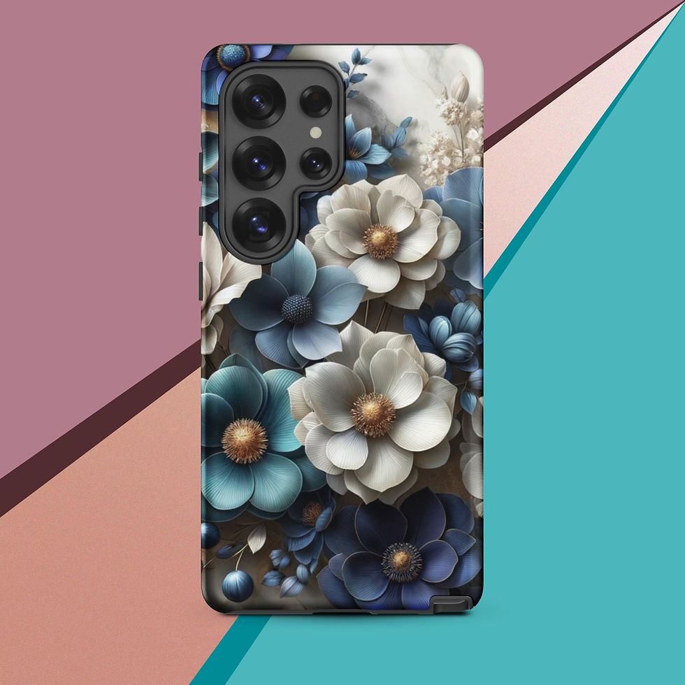 Thumbnail: Blue flower Tough case for Samsung®
