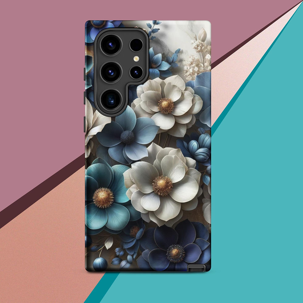 Thumbnail: Blue flower Tough case for Samsung®