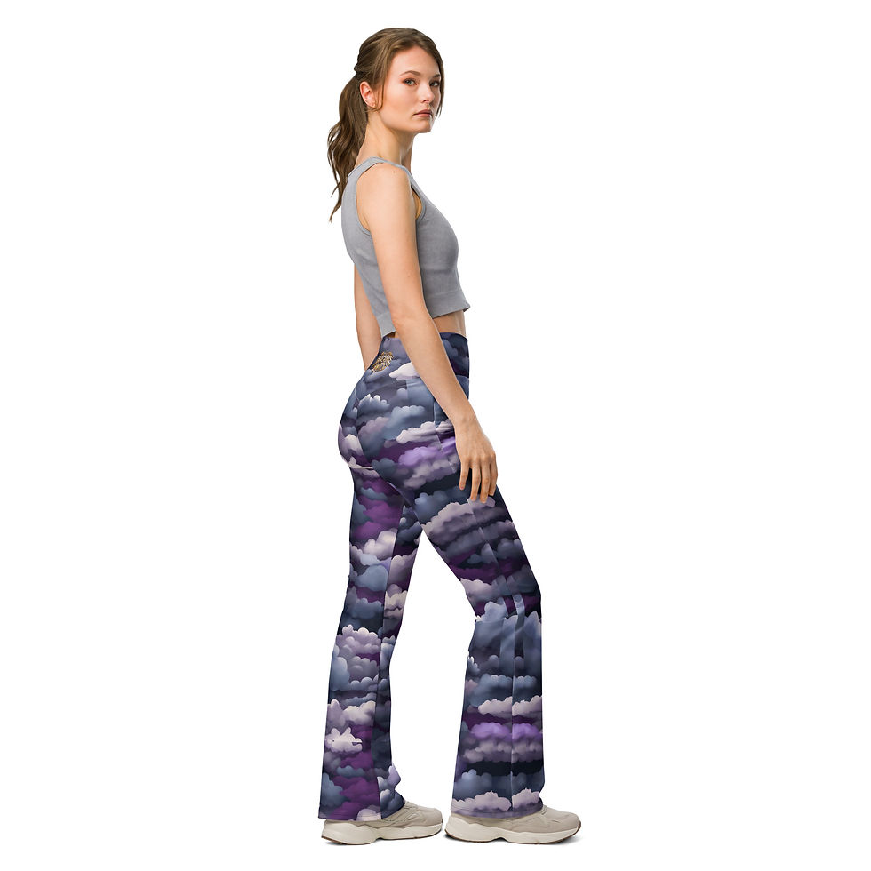 Thumbnail: Purple Rain Flare leggings