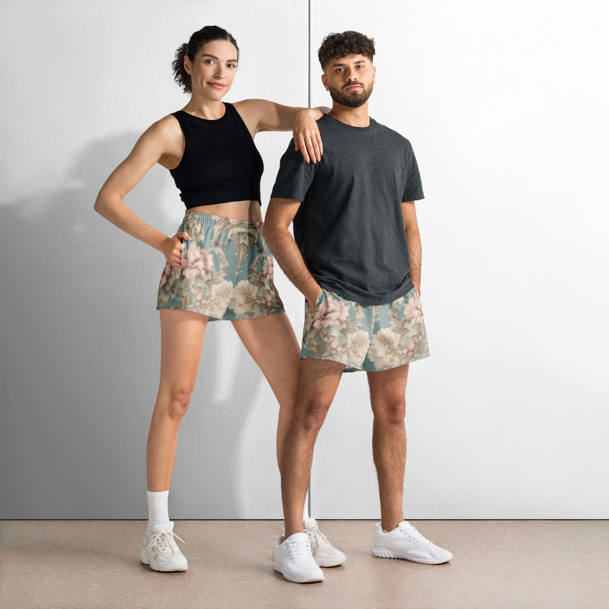 Soft Petals Unisex Athletic Shorts