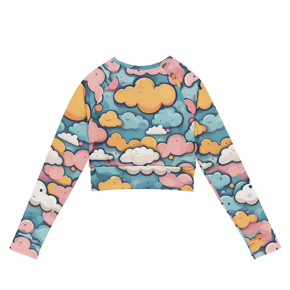 Thumbnail: Happy Vill long-sleeve crop top