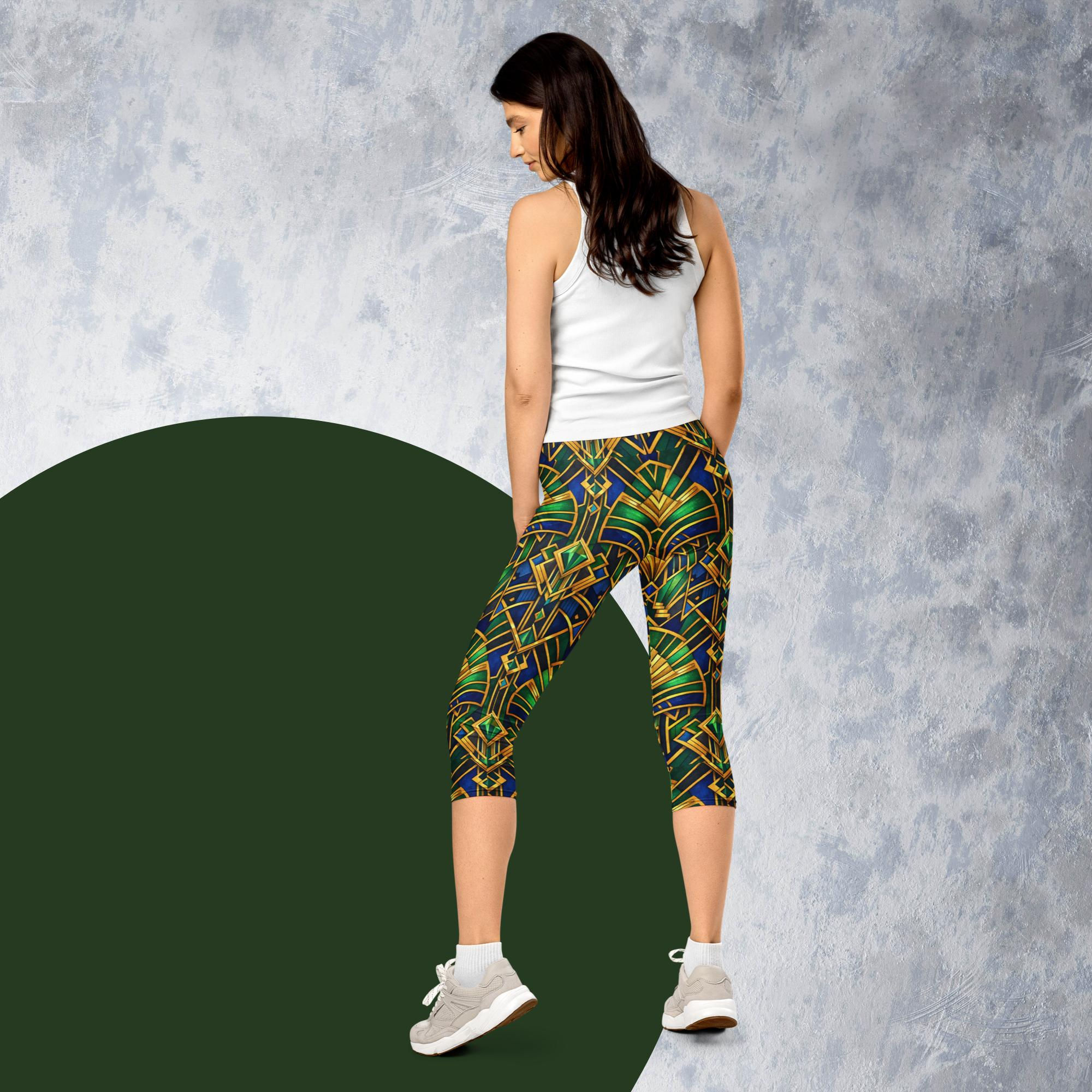 Art Deco Capri Leggings