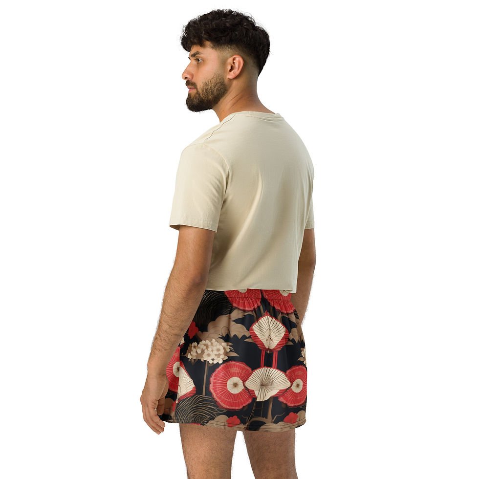 Thumbnail: All-Over Print Unisex Athletic Shorts